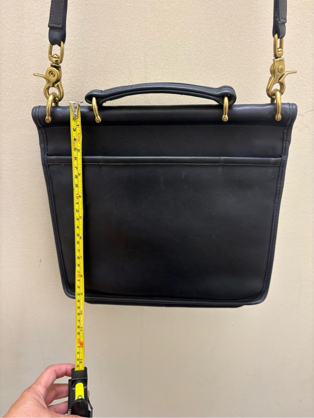 Coach 90’s Willis bag leather purse 9927-Midnight Navy GOOD Condition! -see pics - Picture 11 of 16